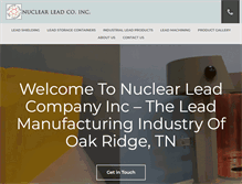 Tablet Screenshot of nuclearlead.com